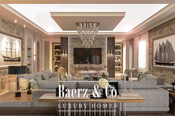 photo 27 Dubrovnik - surroundings, two stone buildings, first row to the sea