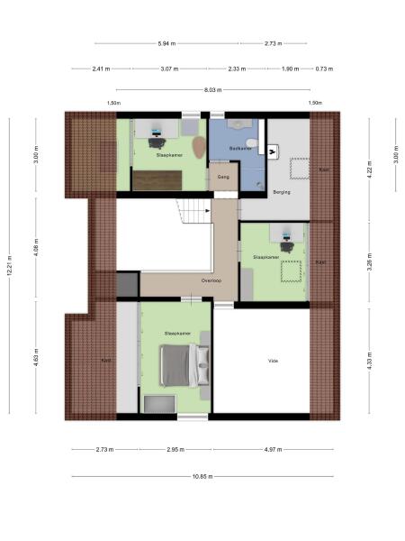 Floor Plan 2 - Hoogstraat 9