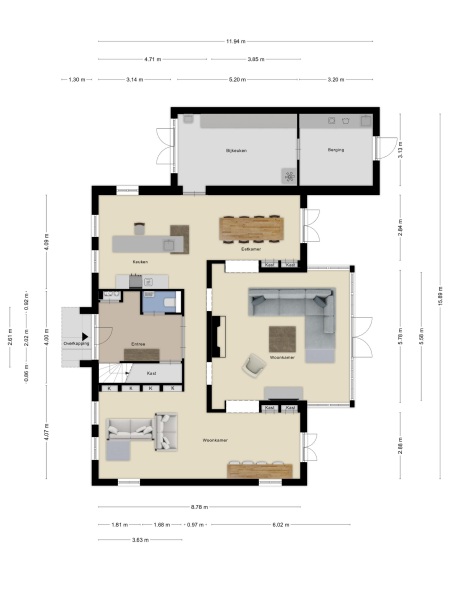 Floor Plan 1 - Westerstraat 49 b