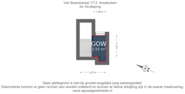 Floor Plan 3 - Van Baerlestraat 17 3