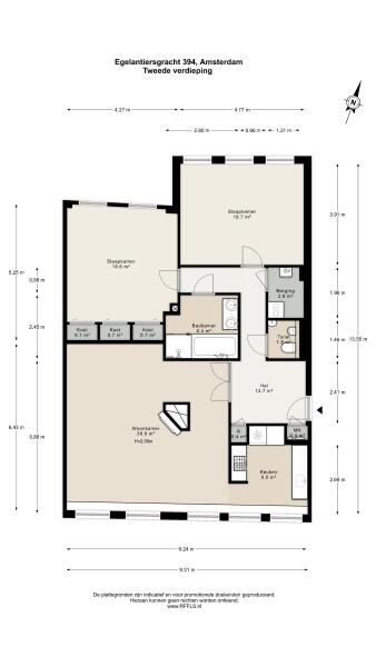 Floor Plan 1 - Egelantiersgracht 394