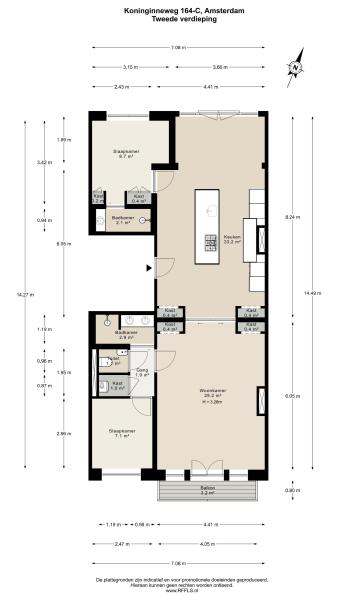 Floor Plan 1 - Koninginneweg 164 C