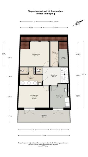 Floor Plan 7 - Diepenbrockstraat 18