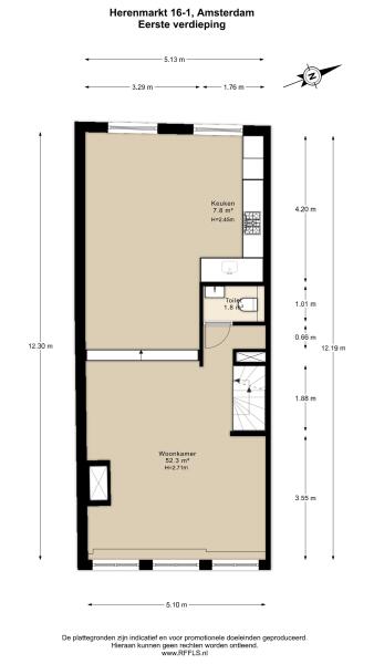 Floor Plan 1 - Herenmarkt 16 1