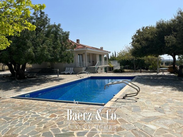photo 1 Private Stone Villa on Expansive Land with Panoramic Views & Sunset Pool Retreat