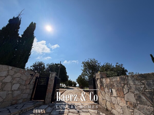 photo 3 Private Stone Villa on Expansive Land with Panoramic Views & Sunset Pool Retreat