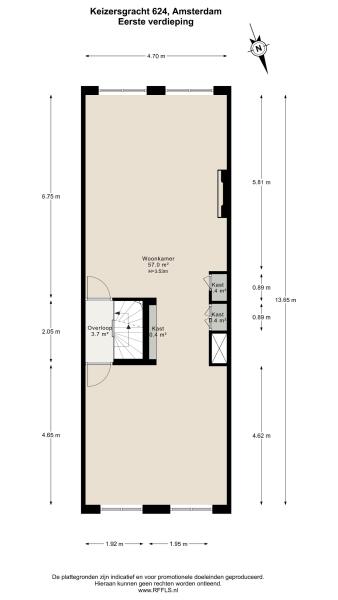 Floor Plan 1 - Keizersgracht 624