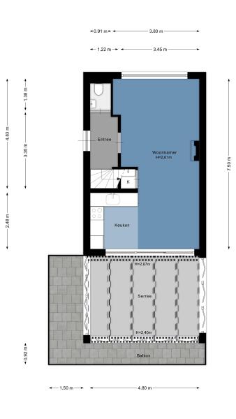 Floor Plan 3 - Rottekade 88