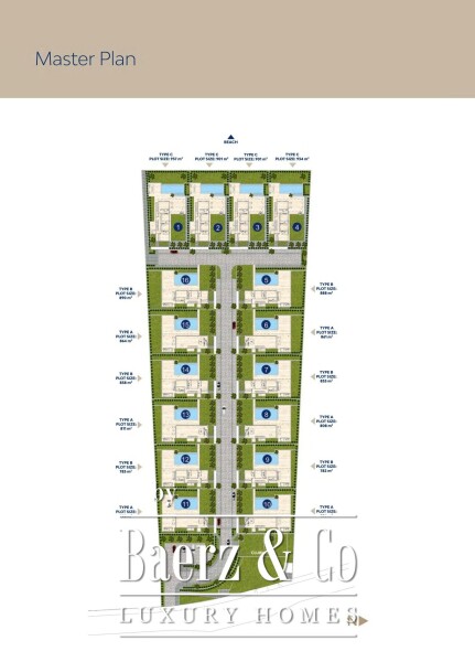 Floor Plan 3 - Blue Sky Exclusive Collection – key ready 5 bedroom beachfront villa with infinity pool and lift, Pervolia (villa 4)
